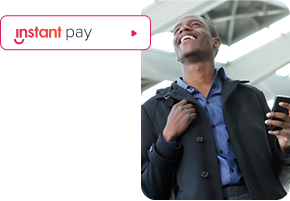 happy young man smiling with phone