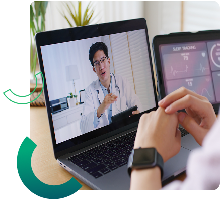 teledoc appointment on a laptop screen