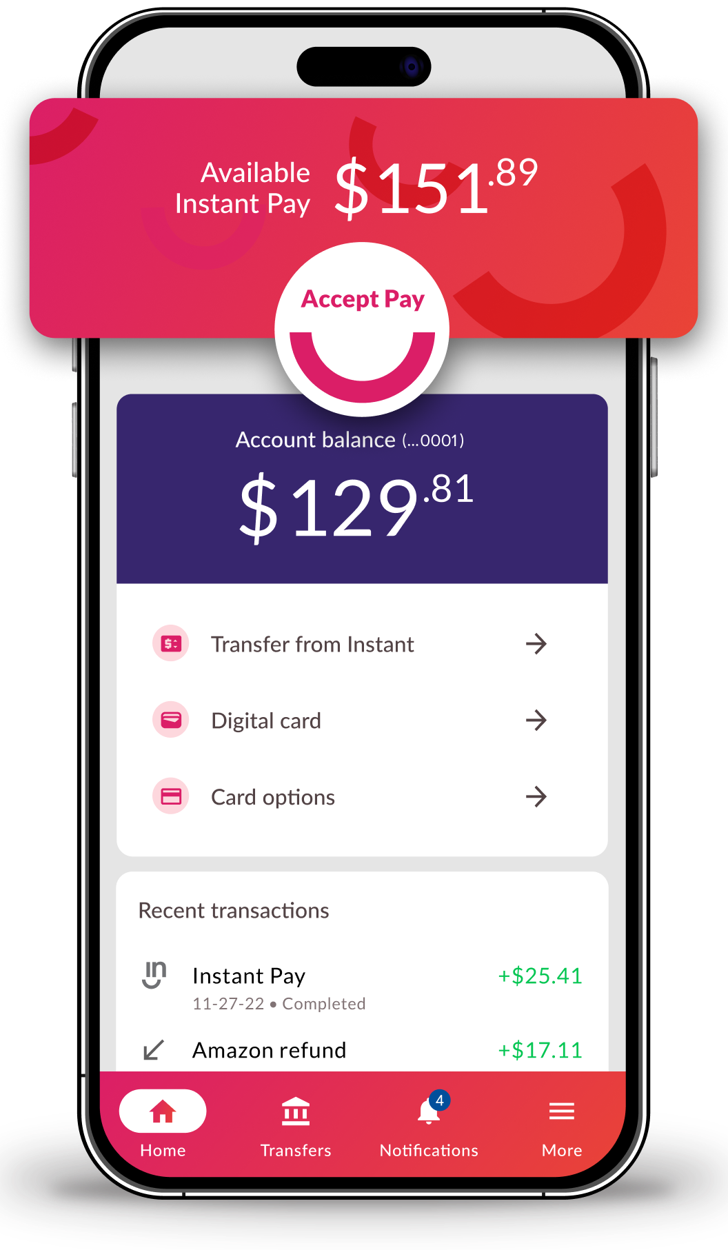 Instant Tips App Phone Screen